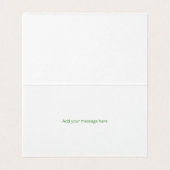 Tropisches grünes Thema Hochzeitkarte (Innenseite Aufgefaltet)