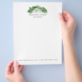 Tropisches Grünzeug Flyer (Hand)