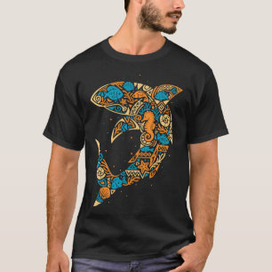 Tropisches Haifisch-Mosaik - Meeresleben T-Shirt