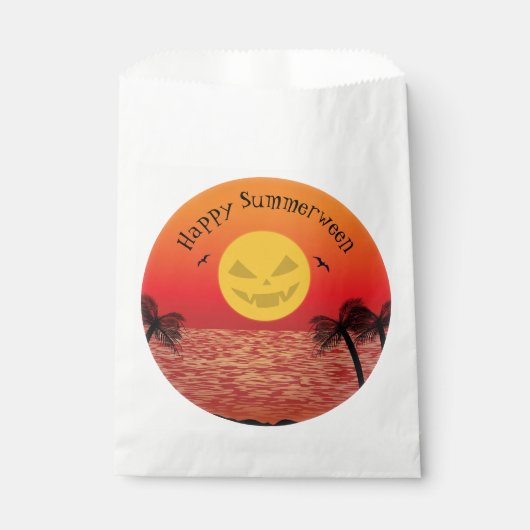 Tropisches Halloween Geschenktütchen (Vorderseite)