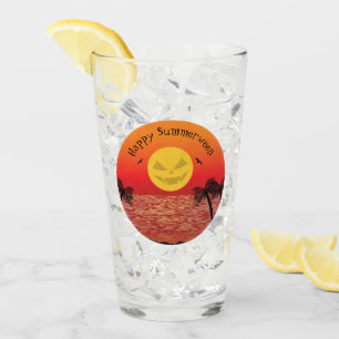 Tropisches Halloween Glas