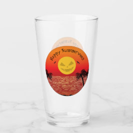 Tropisches Halloween Glas