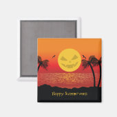 Tropisches Halloween Magnet (Vorderseite/Rückseite)