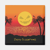 Tropisches Halloween Magnet (Vorne)