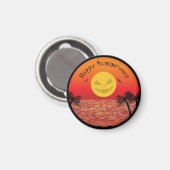 Tropisches Halloween Magnet (Vorderseite/Rückseite)