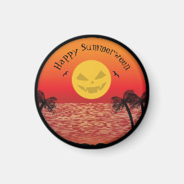 Tropisches Halloween Magnet
