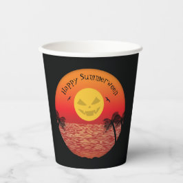 Tropisches Halloween Pappbecher