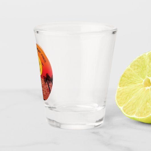 Tropisches Halloween Schnapsglas (Rechts)