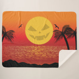 Tropisches Halloween Sherpadecke