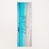 Tropisches Hawaii Türkis Ocean Beach Personalisier Yogamatte (Vorderseite)
