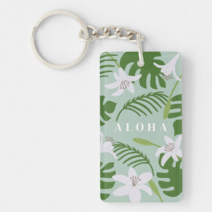 Tropisches Hawaiian Aloha Schlüsselanhänger