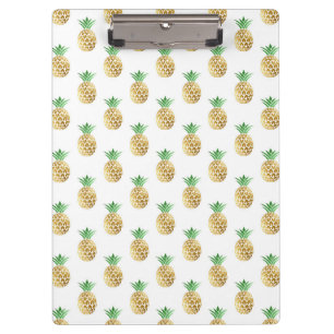 Tropisches Hawaiianisches Ananas-Muster Klemmbrett