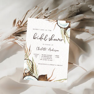 Tropisches hawaiianisches Brautparty Einladung