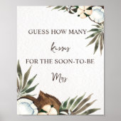 Tropisches hawaiianisches Brautparty Poster (Vorne)