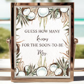 Tropisches hawaiianisches Brautparty Poster