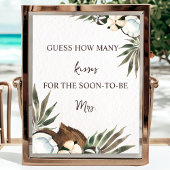 Tropisches hawaiianisches Brautparty Poster