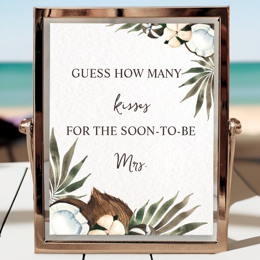 Tropisches hawaiianisches Brautparty Poster