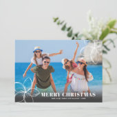 tropisches hawaiianisches Foto Feiertagskarte (Stehend Vorderseite)