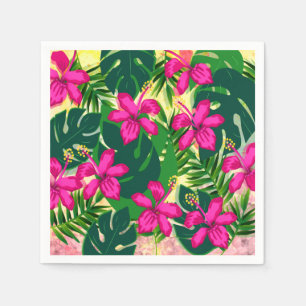 Tropisches hawaiianisches Muster Serviette
