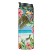 Tropisches Hawaiianisches Paradies Thermosbecher (Nach rechts gedreht)