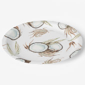 Tropisches hawaiianisches Party Pappteller (Schrägansicht)