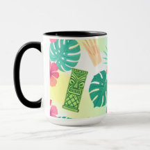 Tropisches Hawaiianisches Tiki-Muster für Partys H