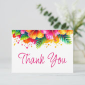 tropisches hawaiianisches Wasser Dankeskarte (Stehend Vorderseite)