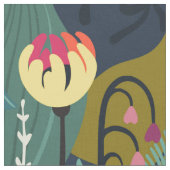 Tropisches, helles, exotisches Muster Stoff (Nahaufnahme)