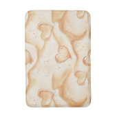 Tropisches Herz am Sandstrand Badematte (Vorderseite Vertikal)