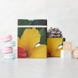 Tropisches Hibiskus-Geschenkpapier Geschenkpapier