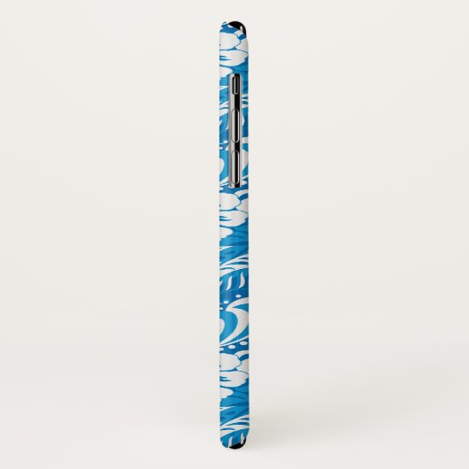 Tropisches Hibiskus-Muster Case-Mate iPhone Hülle (Hinten/Links)