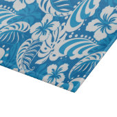 Tropisches Hibiskus-Muster Schneidebrett (Ecke)