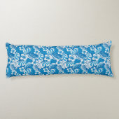 Tropisches Hibiskus-Muster Seitenschläferkissen (Rückseite)