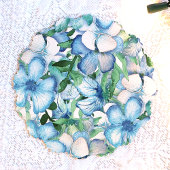 Tropisches Hochzeitserlebnis Ornament Karte