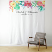 Tropisches Hochzeitsklima. Exotischer Hintergrund Wandteppich (Beispiel)