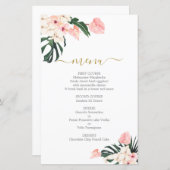 Tropisches Hochzeitsmenü (Vorne/Hinten)