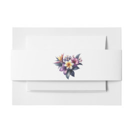 Tropisches Hochzeitspaar Einladungsbanderole