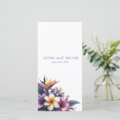 Tropisches Hochzeitsprogramm - (Stehend Vorderseite)