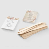 Tropisches Hochzeitsprogramm für Orchideen und get Fächer (Non-assembled)