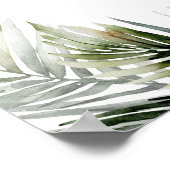 Tropisches Hochzeitssymbol - botanisches Thema Poster (Ecke)