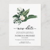 Tropisches Hochzeitstag mit Flora Postkarte (Vorderseite)