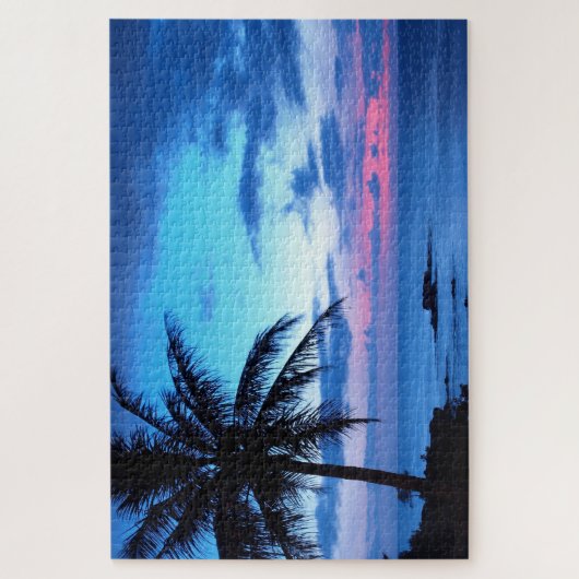 Tropisches Hübsches Rosa Puzzle (Vertikal)