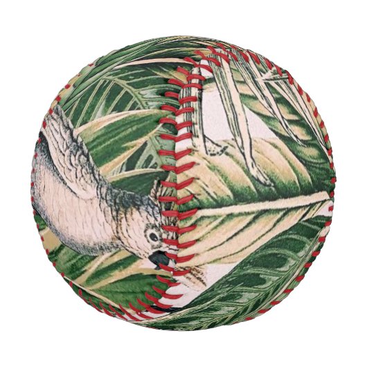 tropisches Inseldesign Baseball (Schrägansicht)