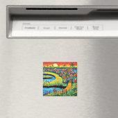 Tropisches Inseldorf Magnet (In Situ (Geschirrspüler))