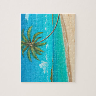 Tropisches Inselpuzzlespiel Puzzle