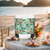 Tropisches Iridescence Rocks Glas