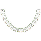 Tropisches Jagdbanner mit grünen Palmen und Vibrat Wimpelkette (Alle)