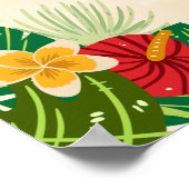 Tropisches Jungle Baby Dusche Begrüßungszeichen Poster (Ecke)