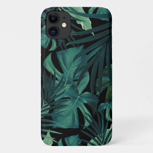 Tropisches Jungle Night Blätter Muster #1 #tropica Case-Mate iPhone Hülle (Rückseite)