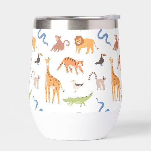 Tropisches Jungle Safari Muster (Links)